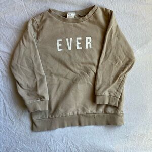 H&M Kids Beige ‘EVER’ name Sweatshirt